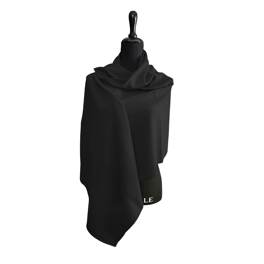 Chal Lana Merino Negro - La Compañía Francesa