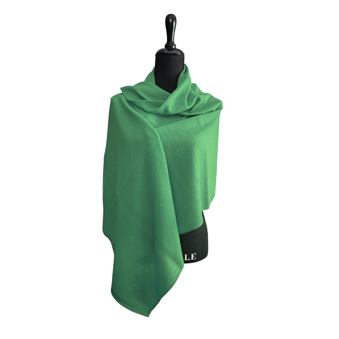 Chal Lana Merino Verde Esmeralda - La Compañía Francesa