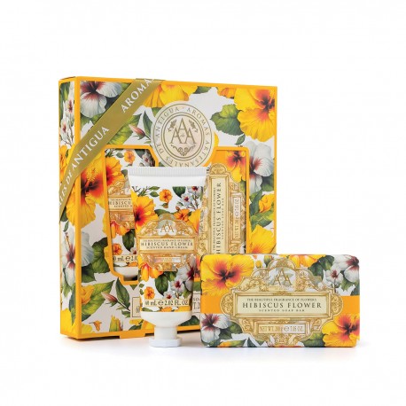 Coffret Fleurs d'Hibiscus : Crème Mains et Savon