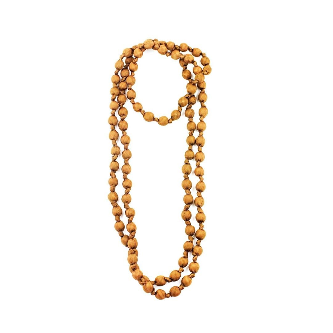 Collar Seda Amber Gold - La Compañía Francesa