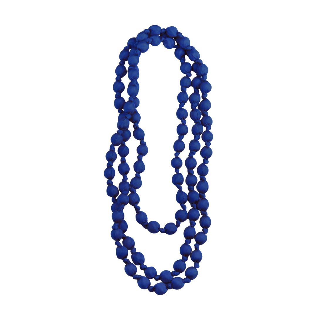 Collar Seda Azul Cobalto - La Compañía Francesa