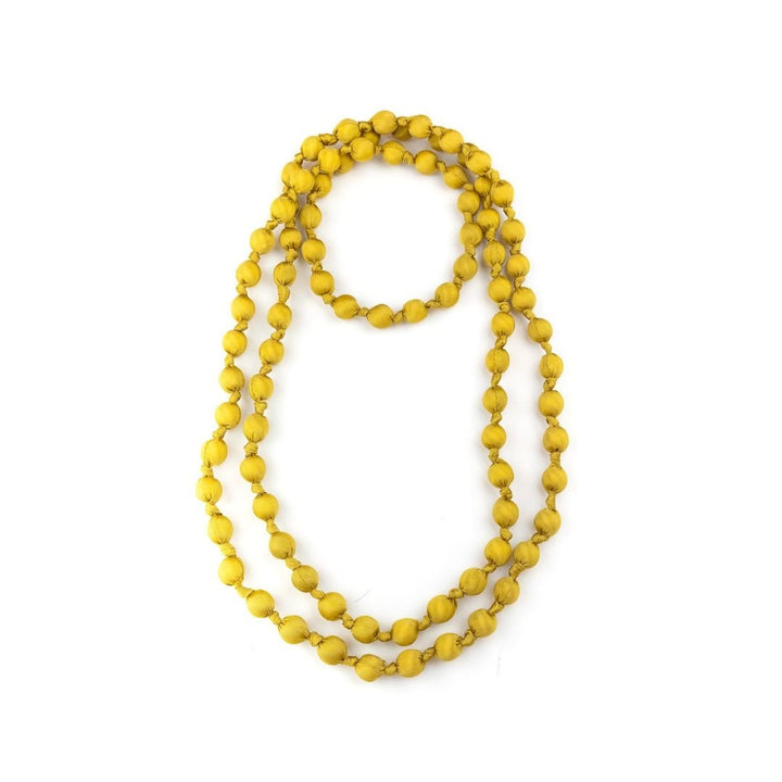 Collar Seda Kaki Gold - La Compañía Francesa