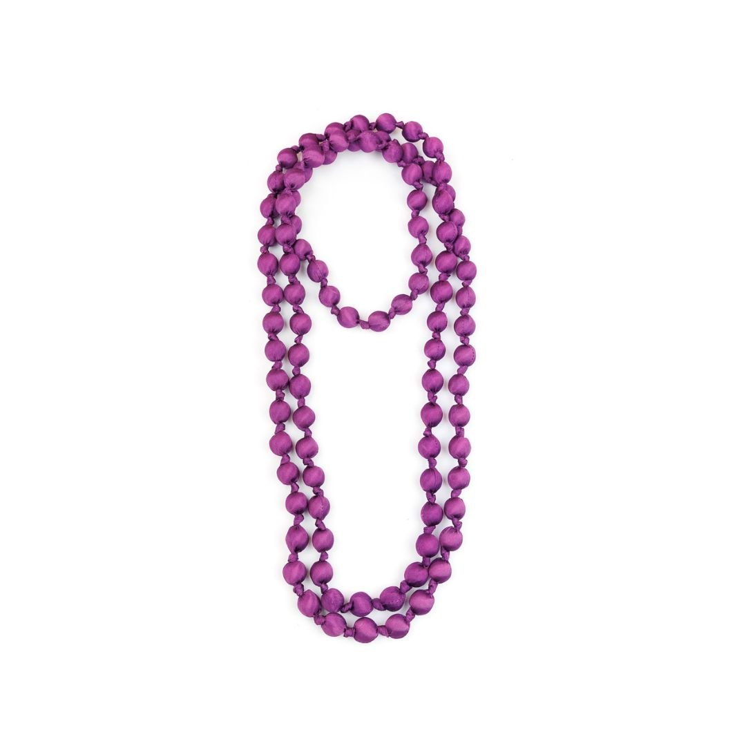 Collar Seda Morado - La Compañía Francesa