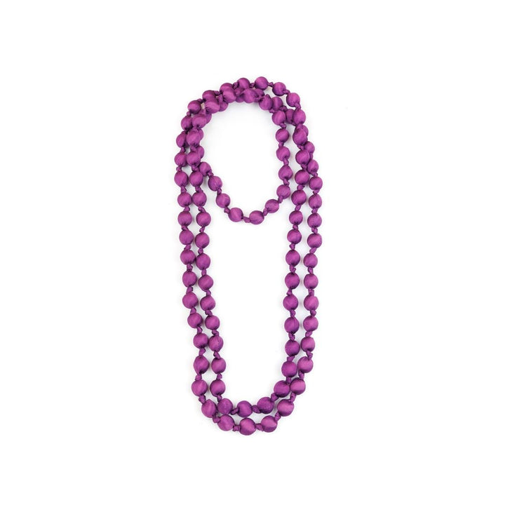 Collar Seda Morado - La Compañía Francesa