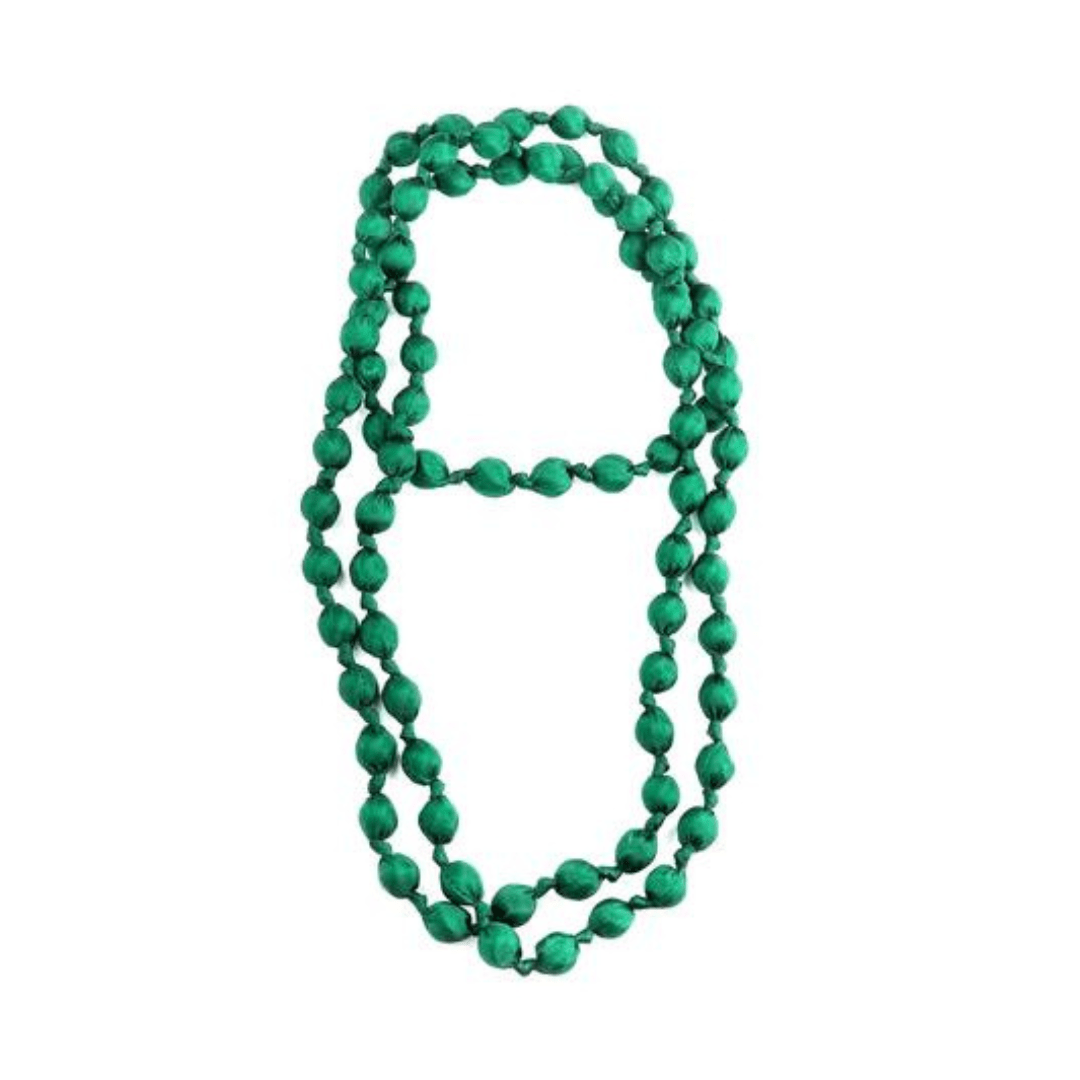Collar Seda Verde Esmeralda - La Compañía Francesa