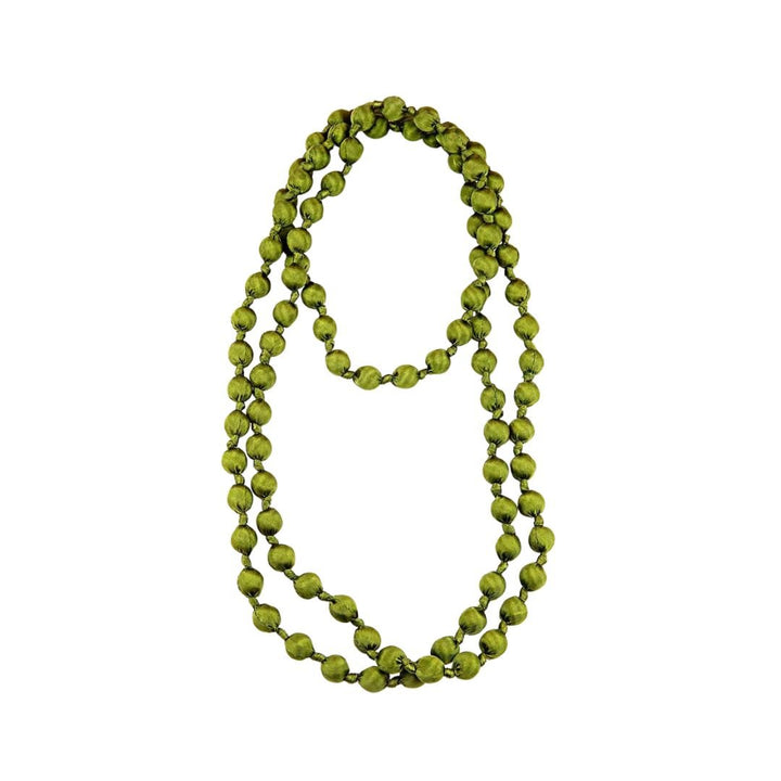 Collar Seda Verde Moss - La Compañía Francesa