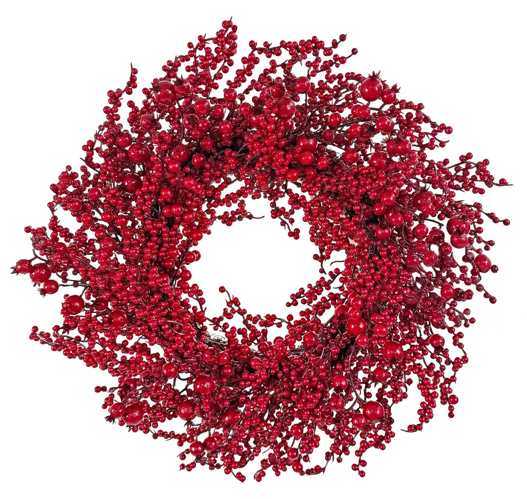 Corona de Navidad Red Berry Grande - La Compañía Francesa