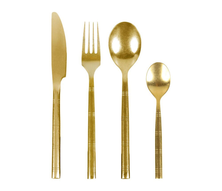 Cubertería Dorée de 24 Piezas Para 6 Personas - La Compañía Francesa