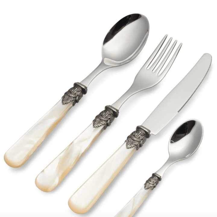 Cubiertos de Nácar con Brillo Marfil Set/6 - La Compañía Francesa