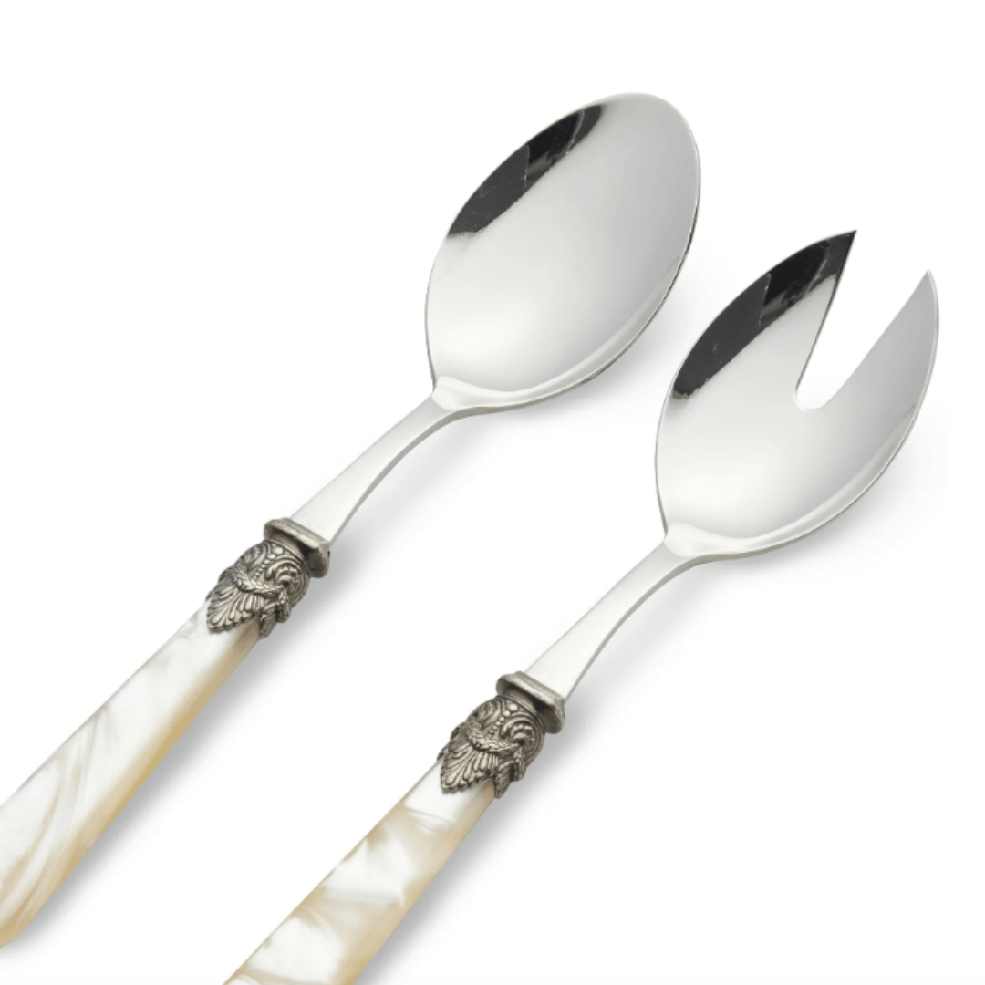 Cubiertos Para Servir de Nácar Color Marfil - La Compañía Francesa