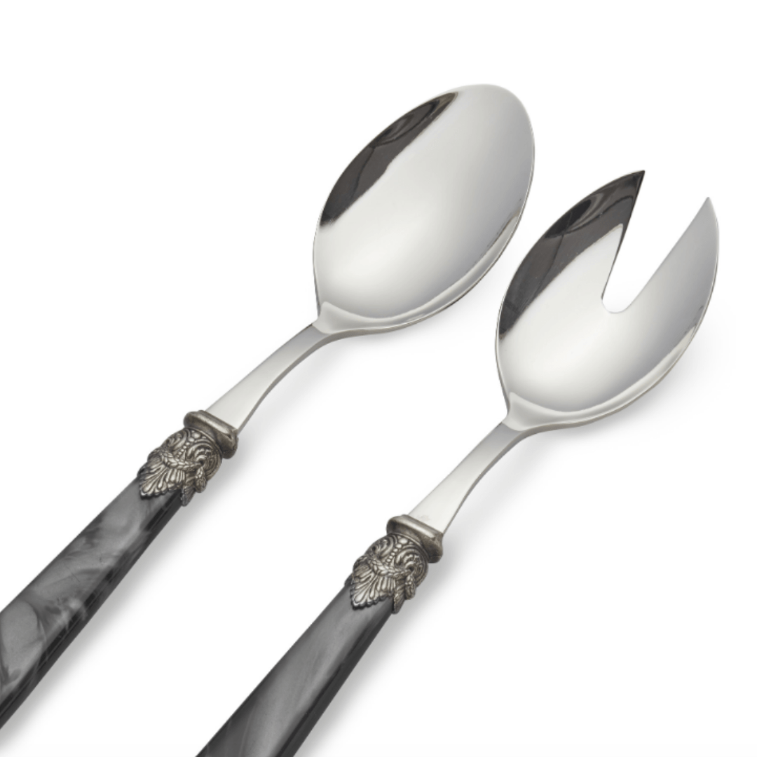 Cubiertos Para Servir de Nácar Color Negro - La Compañía Francesa