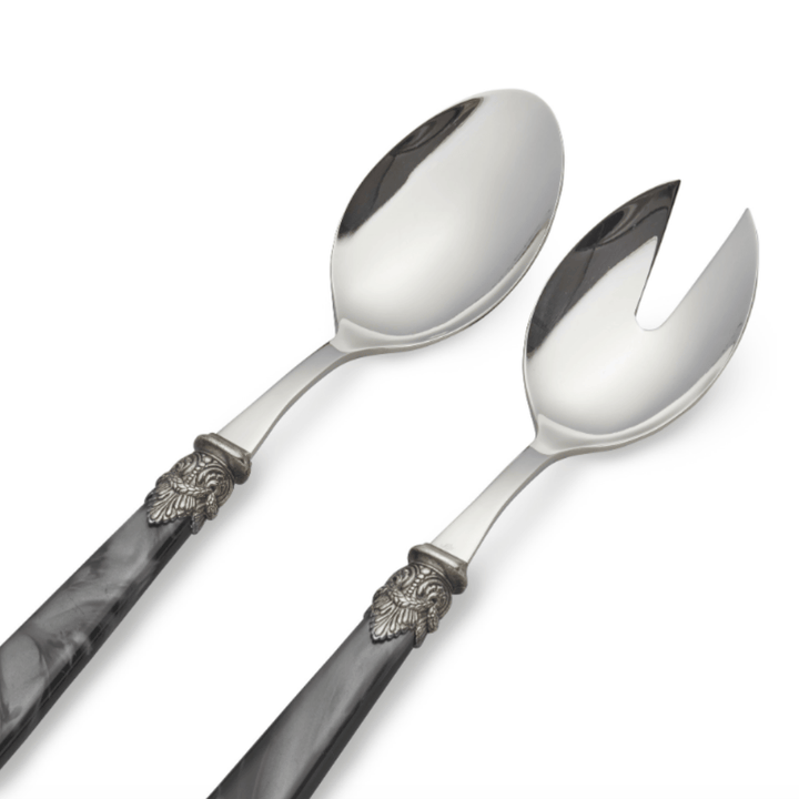 Cubiertos Para Servir de Nácar Color Negro - La Compañía Francesa
