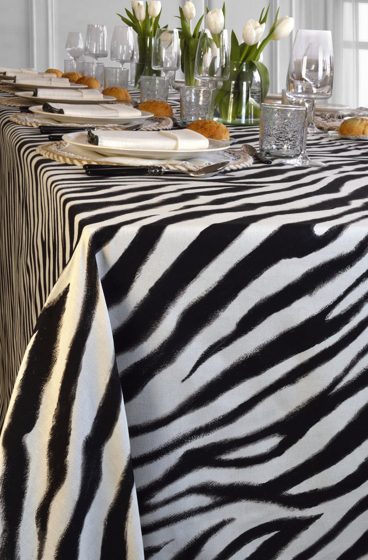 Mantel Estampado Black and White