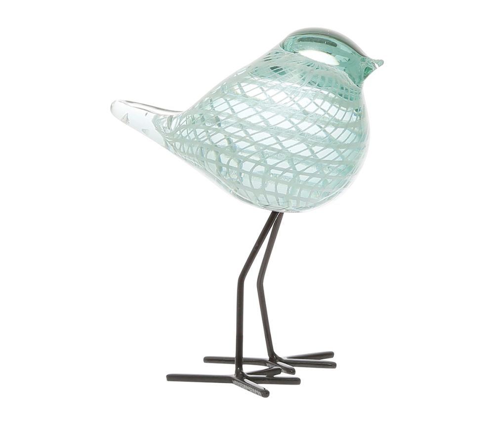Aquamarine Glass Bird