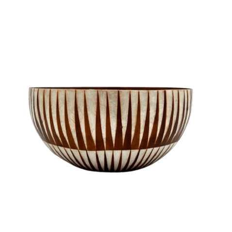 Ensaladera Jacinta Gold Concha Reciclada - La Compañía Francesa