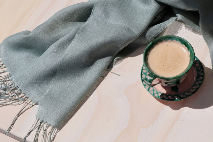 Foulard de Alpaca, Verde Agua - La Compañía Francesa
