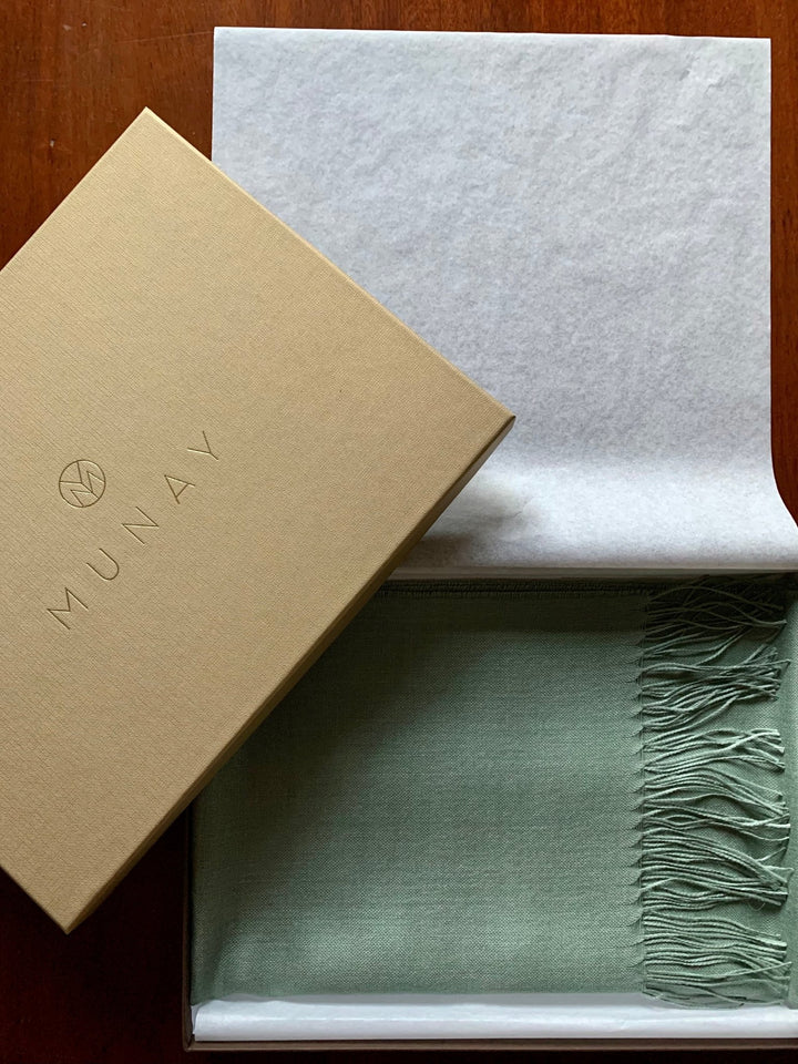 Foulard de Alpaca, Verde Agua - La Compañía Francesa