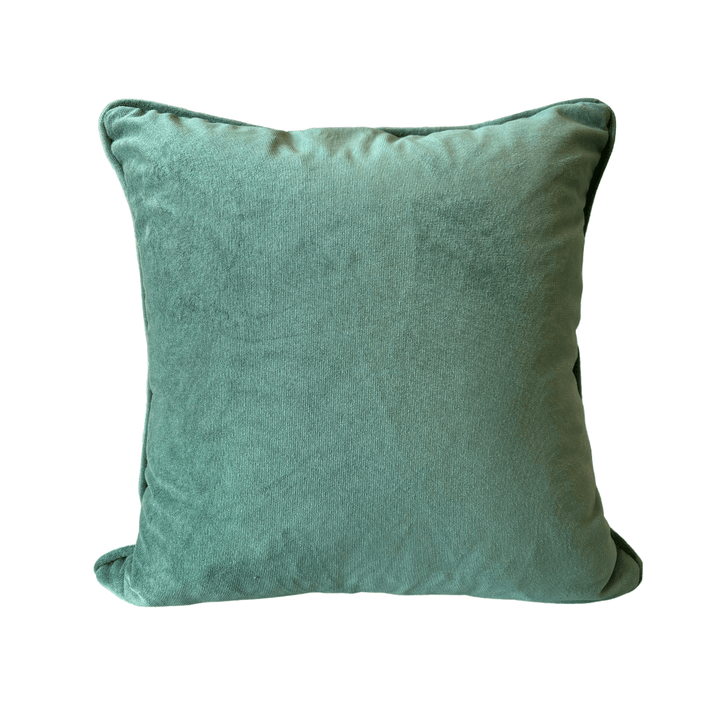 Funda de Cojín Verde Velvet - La Compañía Francesa
