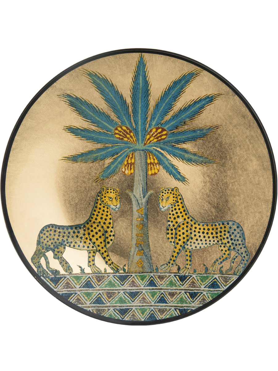 Plat en verre rond Zagara
