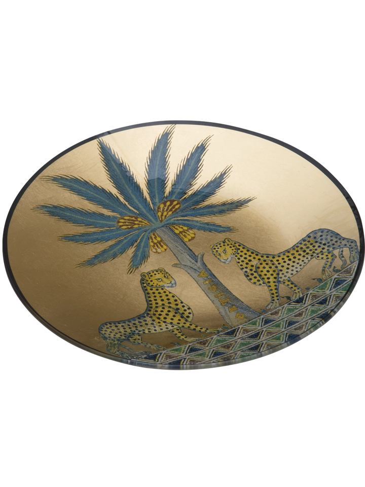 Plat en verre rond Zagara