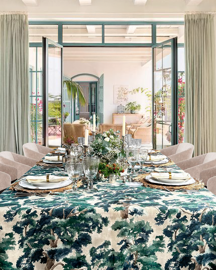Mantel Estampado La Forêt Blue