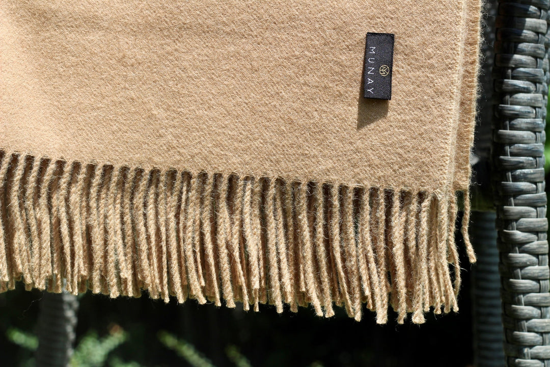 Manta Baby Alpaca | Camel - La Compañía Francesa