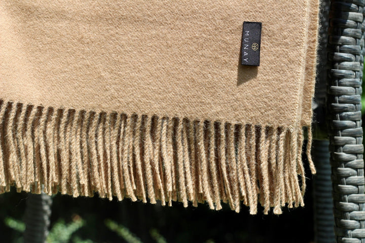 Manta Baby Alpaca | Camel - La Compañía Francesa