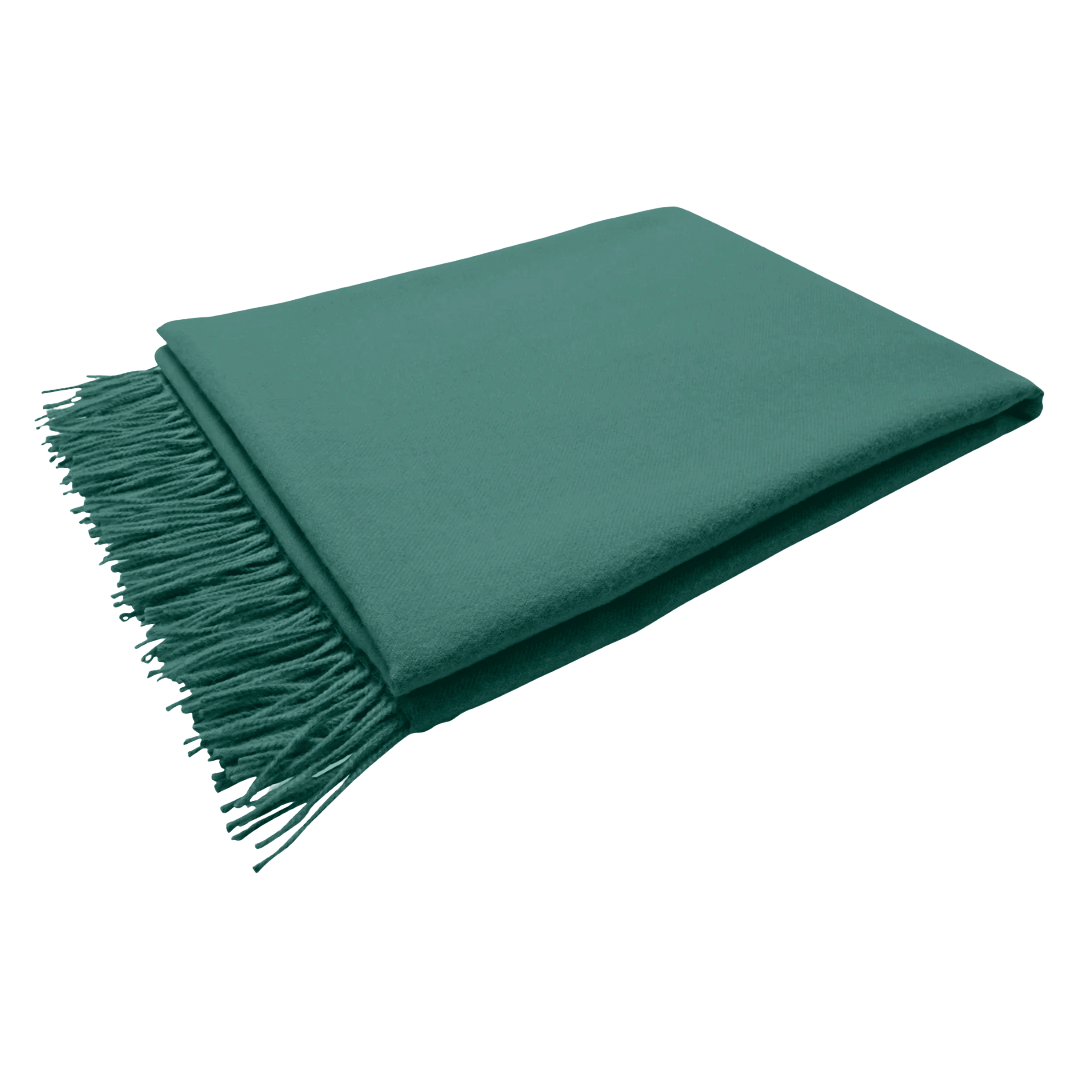 Manta Baby Alpaca Premium | Verde Azulado - La Compañía Francesa