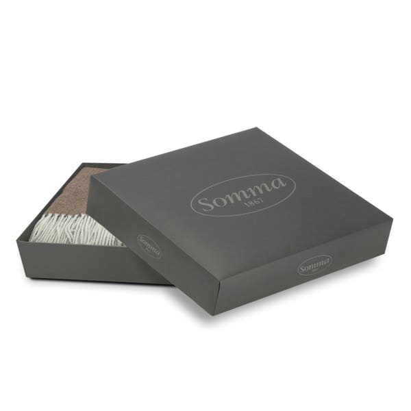 Manta Gold Plaid | Café/Natural - La Compañía Francesa