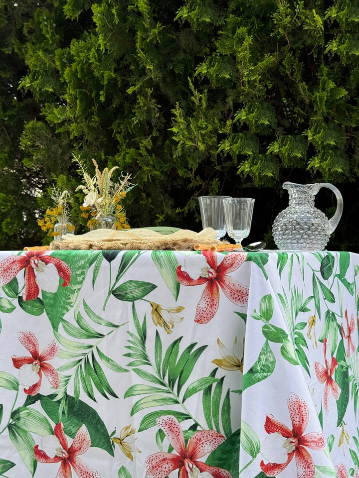 Mantel Estampado Flor de Tiaré - La Compañía Francesa