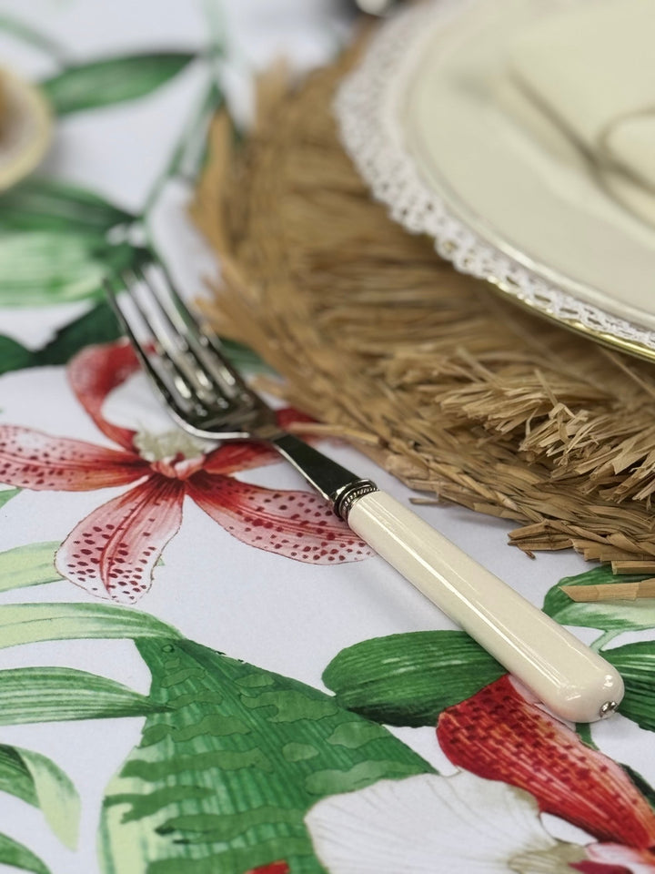 Mantel Estampado Flor de Tiaré - La Compañía Francesa
