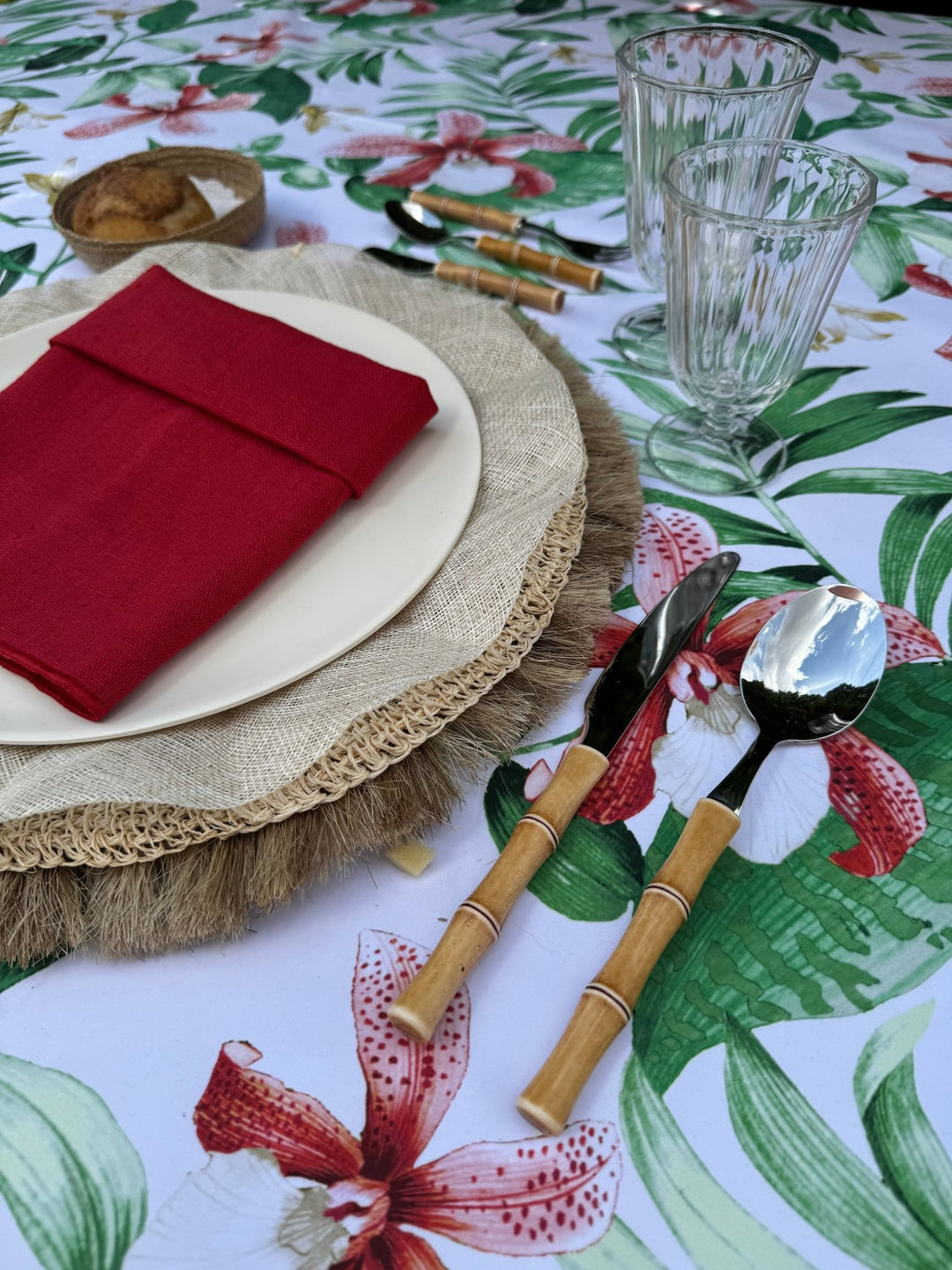 Mantel Estampado Flor de Tiaré - La Compañía Francesa