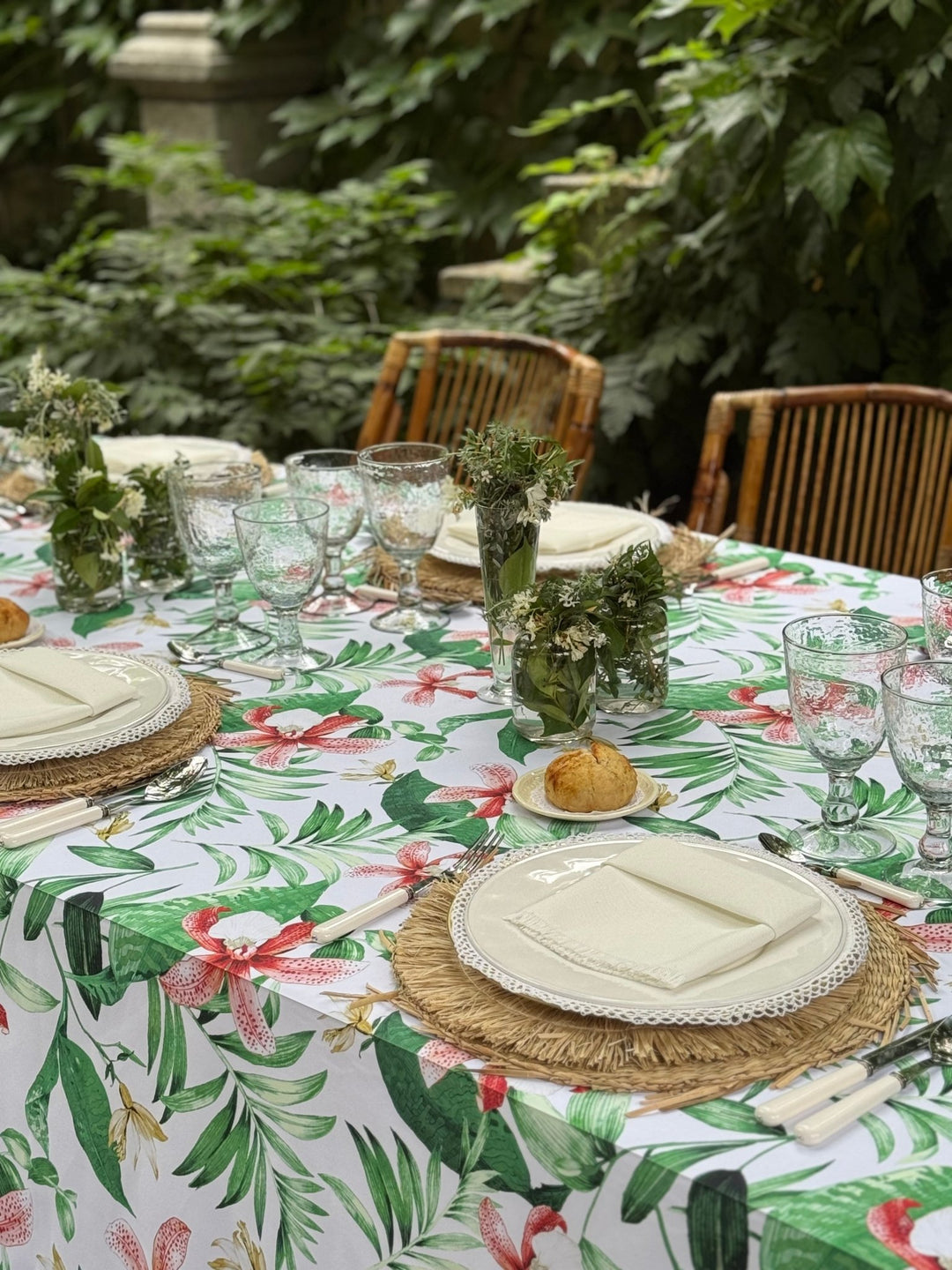 Mantel Estampado Flor de Tiaré - La Compañía Francesa
