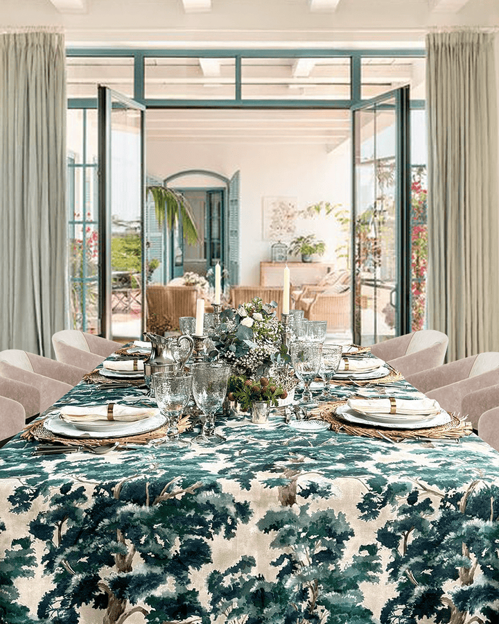 Mantel Estampado La Forêt Blue - La Compañía Francesa