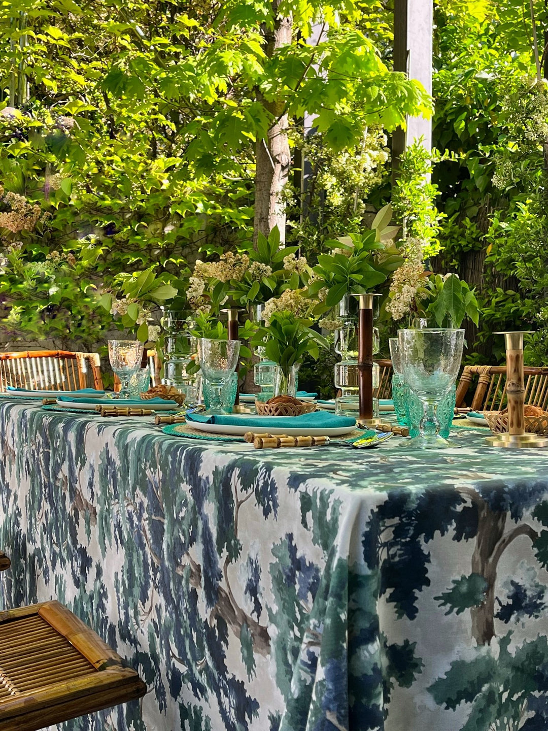 Mantel Estampado La Forêt Blue - La Compañía Francesa