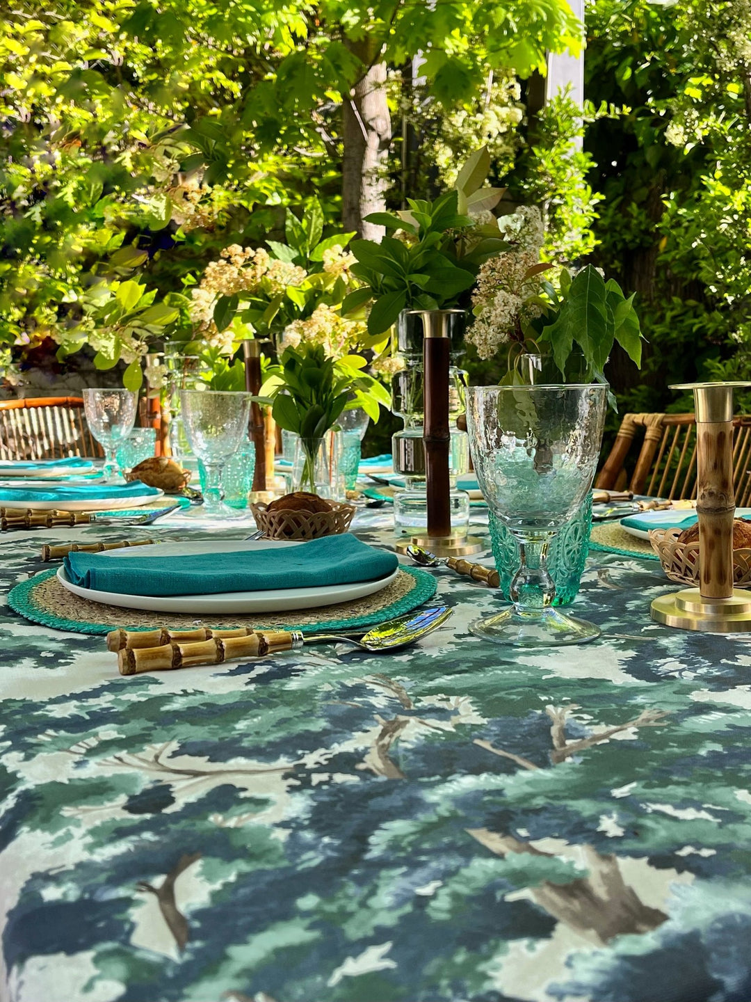 Mantel Estampado La Forêt Blue - La Compañía Francesa