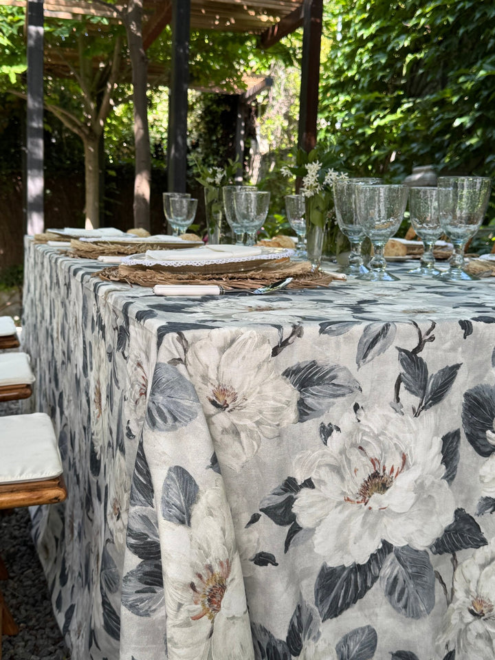 Mantel Estampado White Garden - La Compañía Francesa