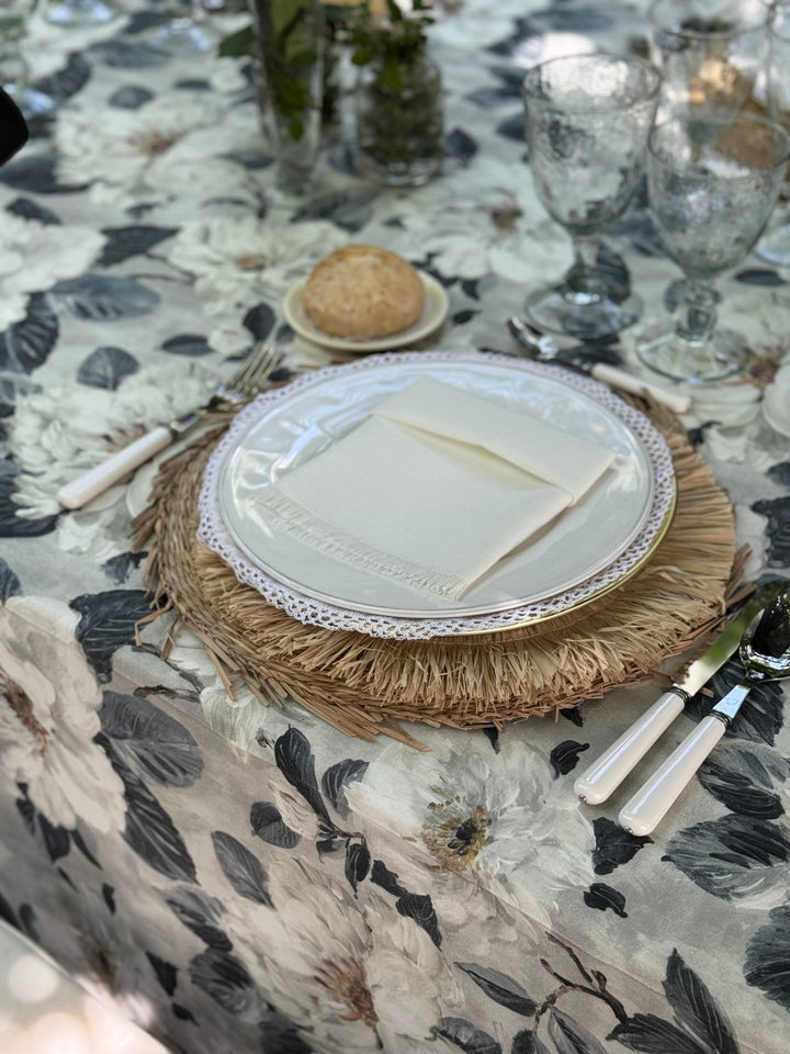 Mantel Estampado White Garden - La Compañía Francesa