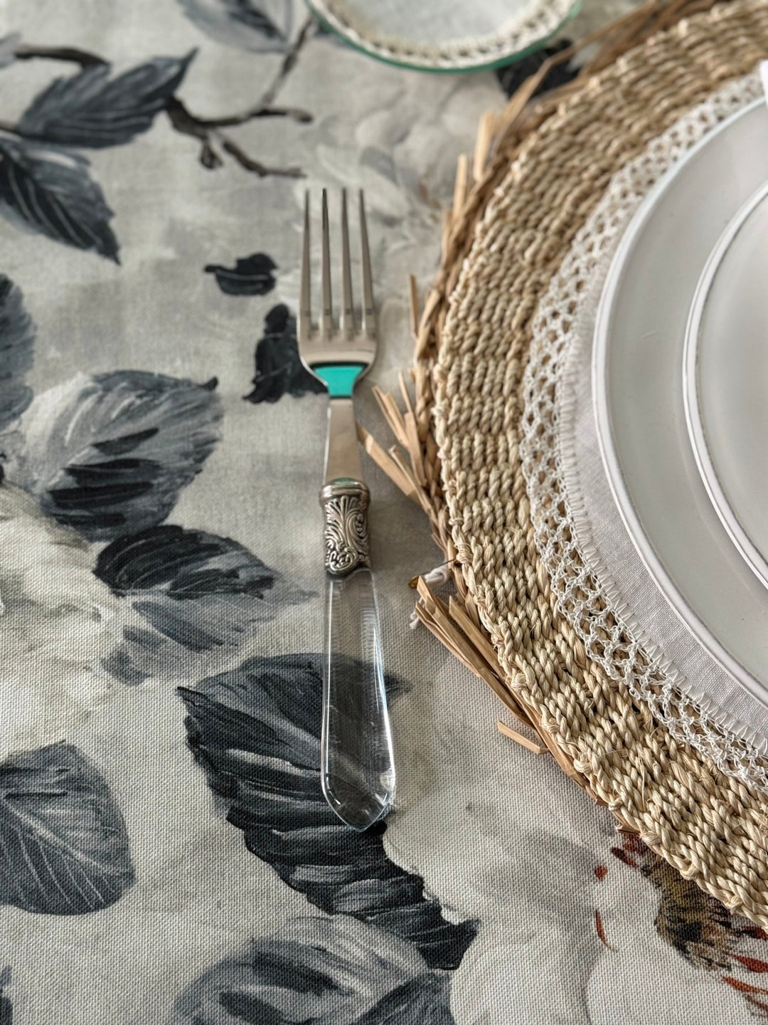 Mantel Estampado White Garden - La Compañía Francesa