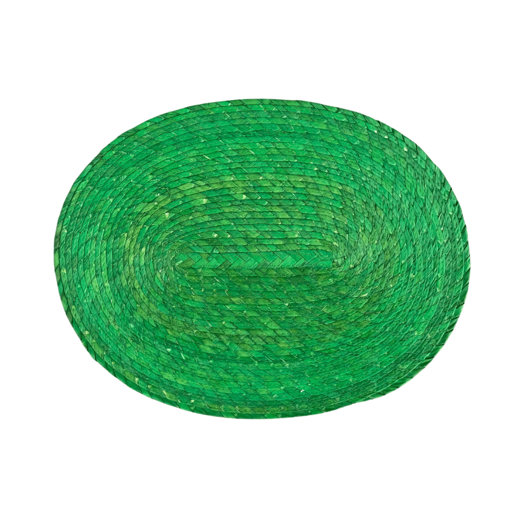 Mantel individual Ovalado Caribean Green Set/6 - La Compañía Francesa