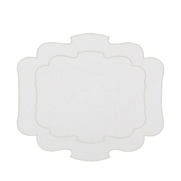 Mantel Individual Ovalado color Ivory Set/2 - La Compañía Francesa