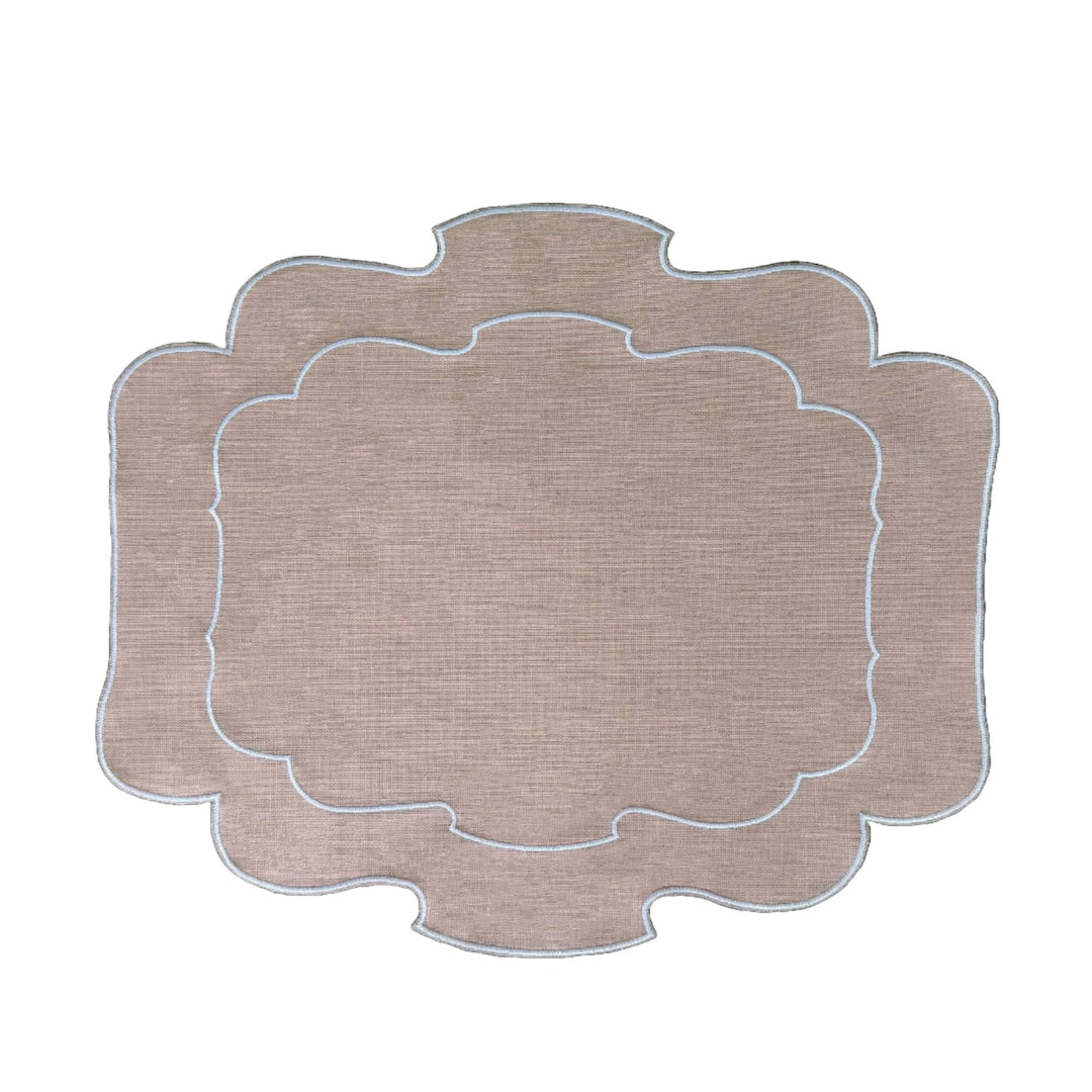 Mantel Individual Ovalado color Rosa Claro Set/2 - La Compañía Francesa