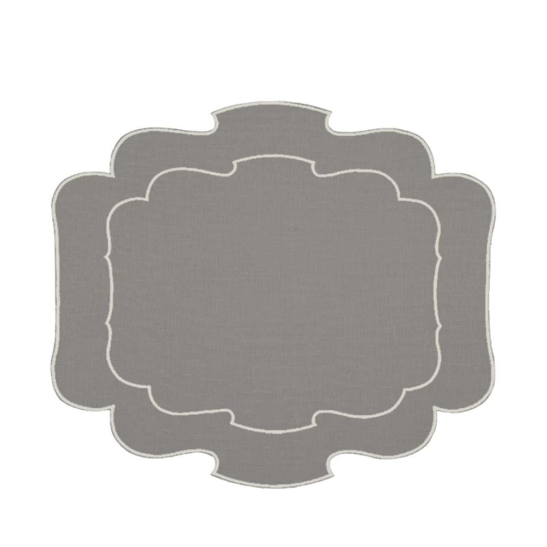 Mantel Individual Ovalado Piedra Claro Set/2 - La Compañía Francesa