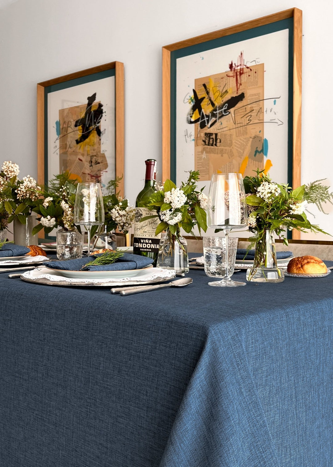 Mantel Kairo Azul Oscuro - La Compañía Francesa