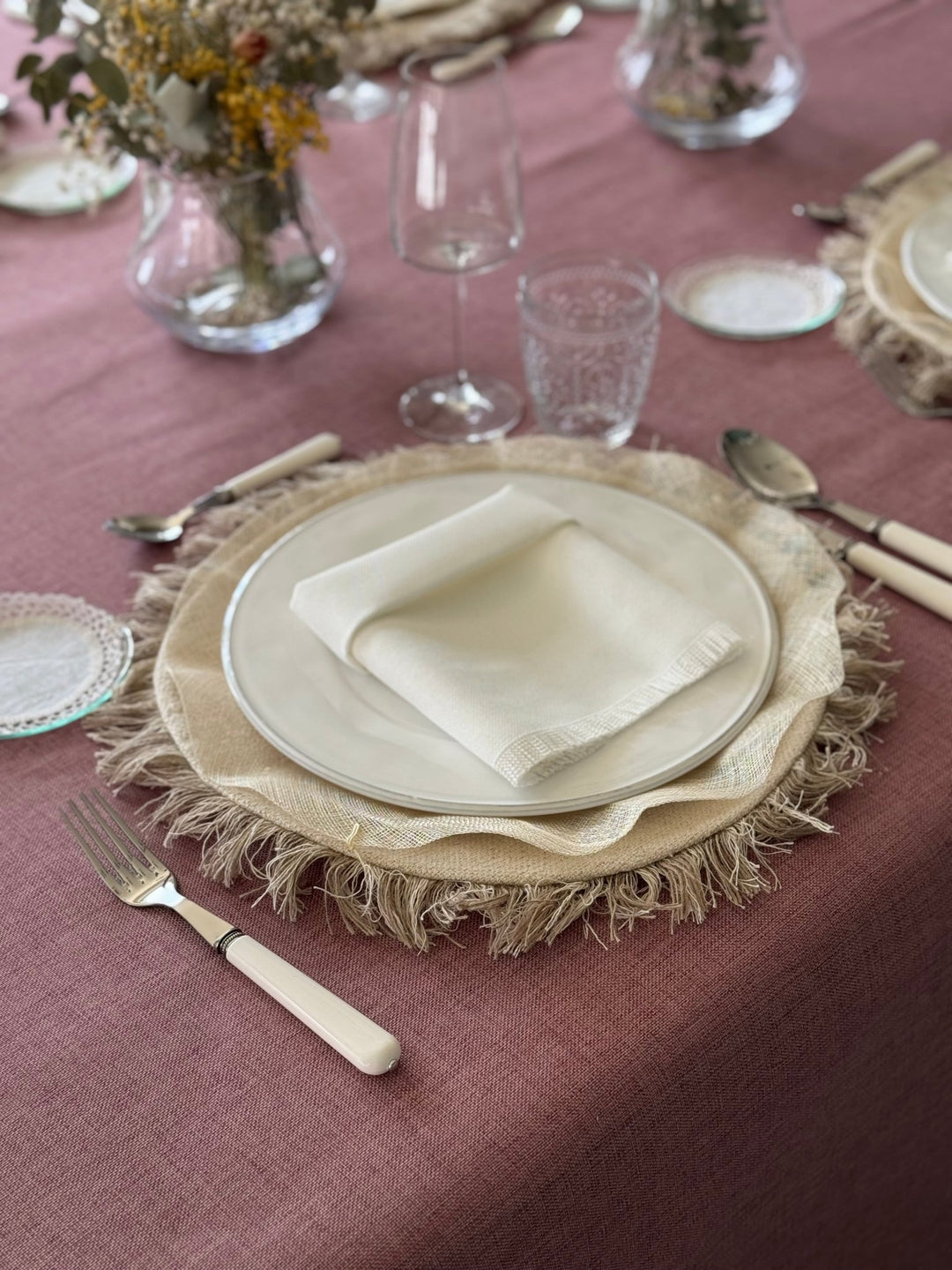 Mantel Kairo Rosa Palo - La Compañía Francesa