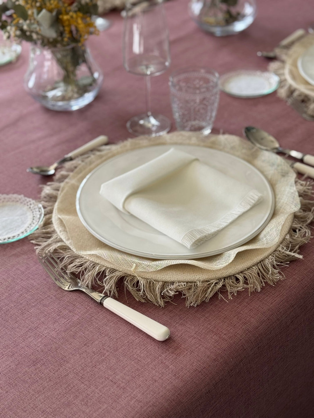 Mantel Kairo Rosa Palo - La Compañía Francesa