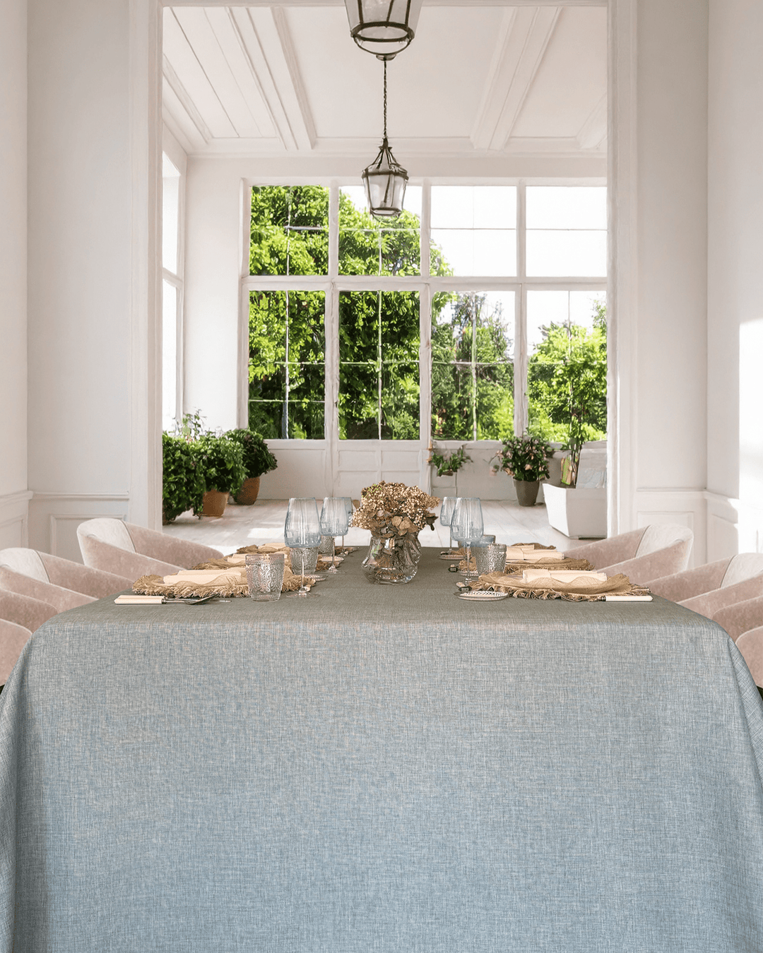 Mantel Kairo Verde Agua - La Compañía Francesa