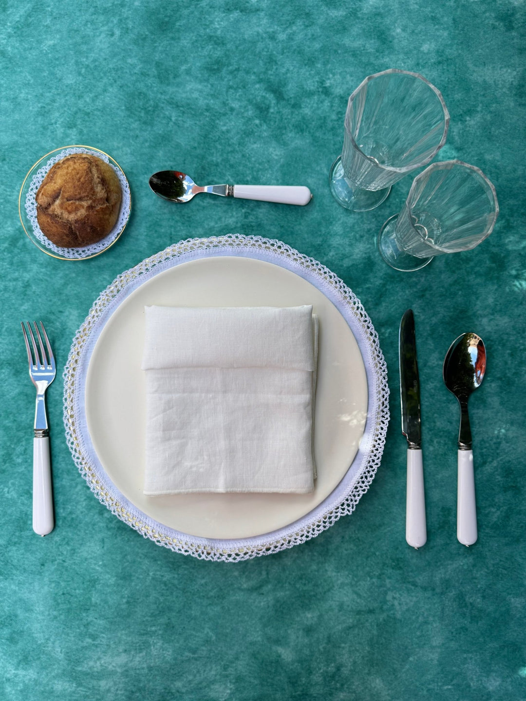 Mantel Resinado Anna Turquesa - La Compañía Francesa