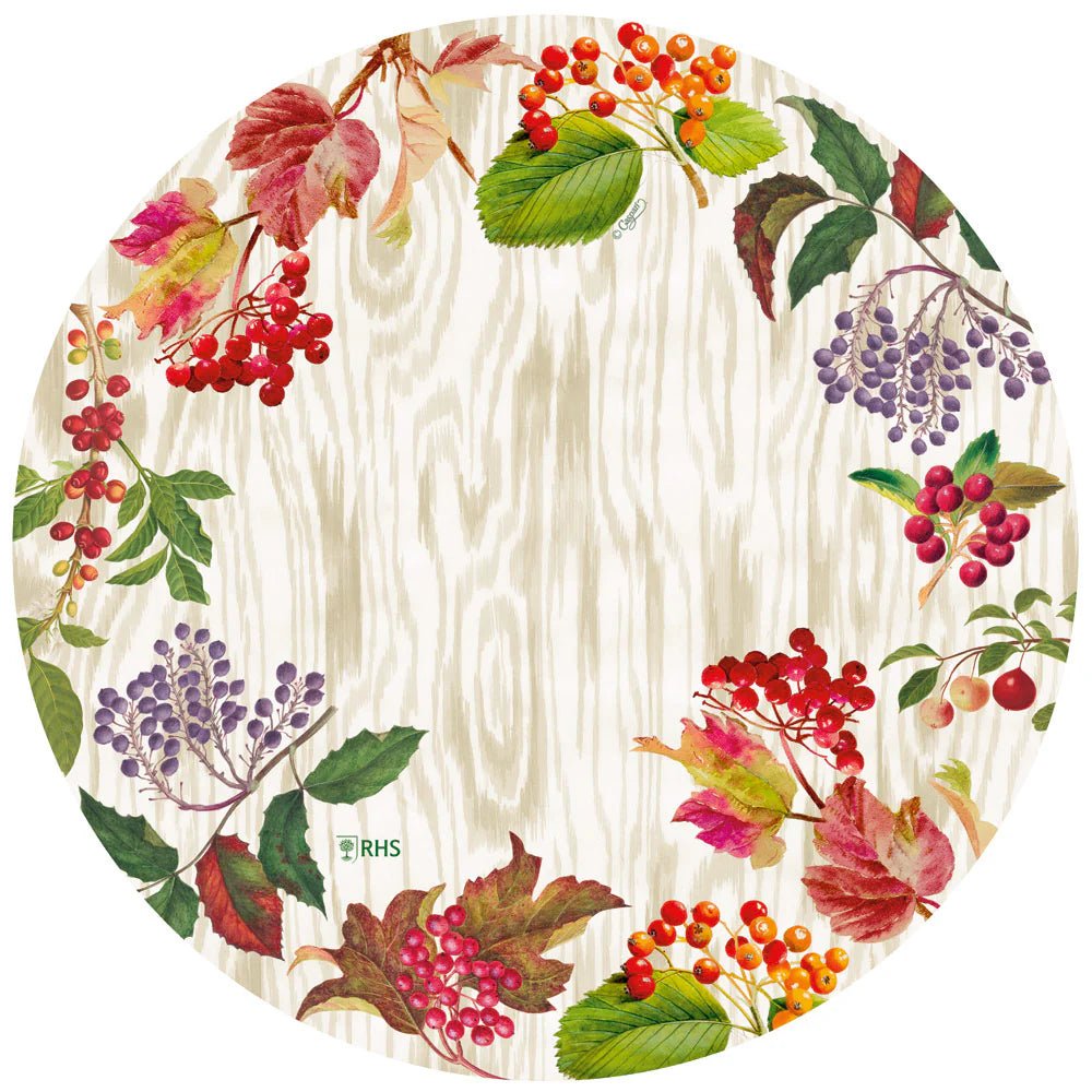 Platos de Papel Comida Berry Botanical Taupe - La Compañía Francesa