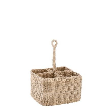 Porta Cubiertos de Abacá Marfil - La Compañía Francesa